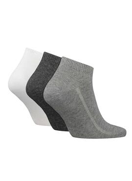 Paquet de chaussettes Levis Low Cut gris pour homme et femme