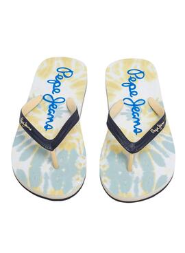 Tongs Pepe Jeans Dosert imprimées pour garçon.