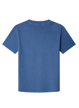 T-shirt Pepe Jeans Charles bleue pour garçon