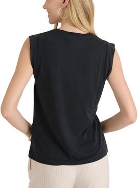 T-shirt Naf Naf Rony noir pour femme