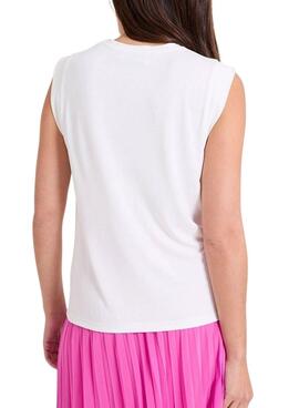 T-shirt Naf Naf Rony blanc pour femme