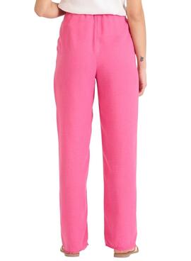 Pantalon Naf Naf rose pour femme