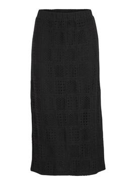 Jupe  Vila Vinovira midi noire pour femme.