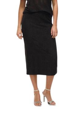 Jupe  Vila Vinovira midi noire pour femme.