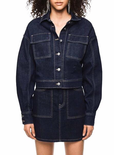 Dua Lipa Taille W8 Pepe Jeans Veste Denim Pepe Jeans Peggy Dua