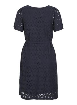 Robe Vila Viamalina marine pour femme.