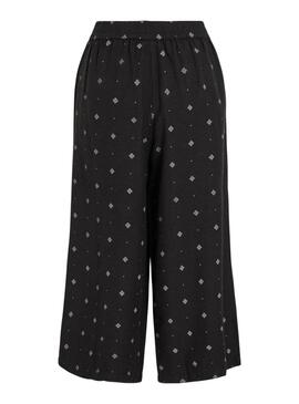 Pantalon Vila Viprisilla coulotte noir pour femme