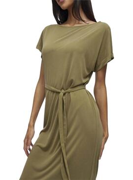Robe Vila Vimodala verte pour femme