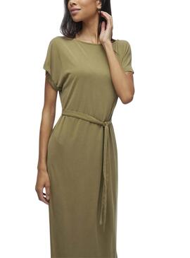 Robe Vila Vimodala verte pour femme