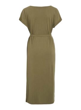 Robe Vila Vimodala verte pour femme