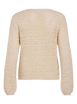 Maillot Vila Vipoca beige pour femme