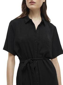 Robe chemise Vila Vijosa noire pour femme
