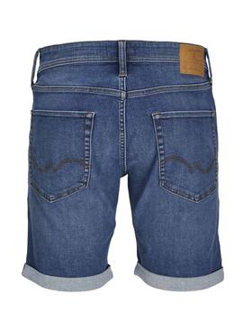 Bermudes Jack and Jones Rick denim bleu pour hommes