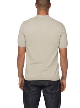 Polo Only and Sons Wyler beige pour homme