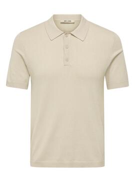 Polo Only and Sons Wyler beige pour homme