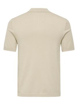 Polo Only and Sons Wyler beige pour homme