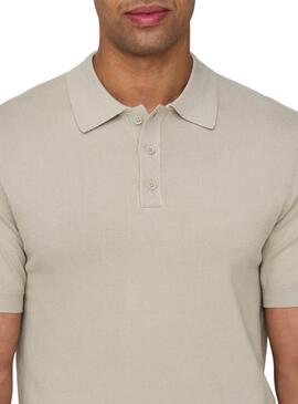 Polo Only and Sons Wyler beige pour homme