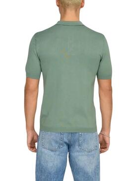 Polo Only and Sons Wyler vert pour homme