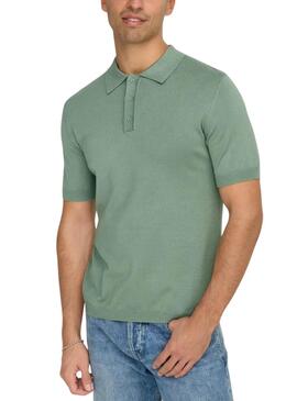 Polo Only and Sons Wyler vert pour homme