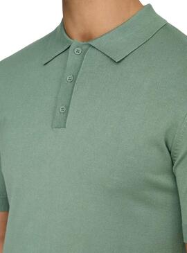Polo Only and Sons Wyler vert pour homme
