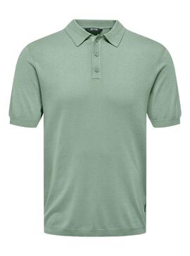 Polo Only and Sons Wyler vert pour homme