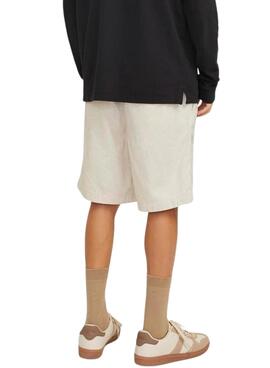 Bermudes Jack and Jones Jaiden beige pour homme.