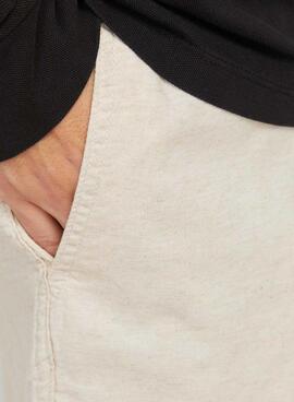 Bermudes Jack and Jones Jaiden beige pour homme.
