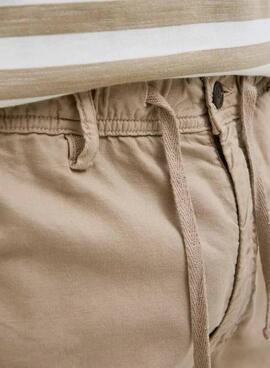 Bermudes Jack and Jones Jaiden beige pour homme