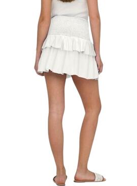 Jupe ou haut Only Nadja 2en1 blanc pour femme