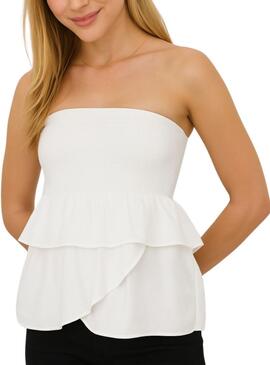 Jupe ou haut Only Nadja 2en1 blanc pour femme