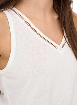 Top Only blanc uniquement Penny pour femme