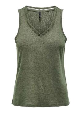 Top Only Penny vert pour femme