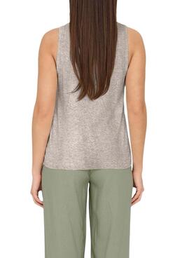 Top Only Penny gris pour femme uniquement