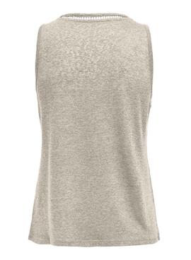 Top Only Penny gris pour femme uniquement