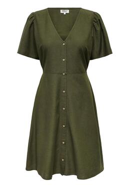 Robe Only Vita verte pour femme