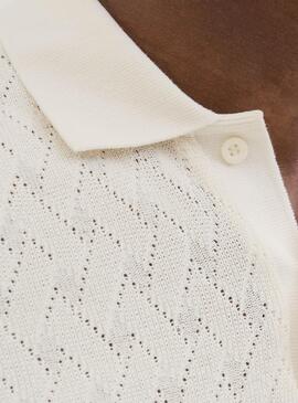Polo Jack and Jones Latrent beige pour homme.