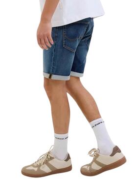 Bermudas en jean Jack and Jones de talle medio para hombre