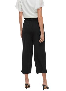 Pantalons Vila Vijosa negro culotte pour femme
