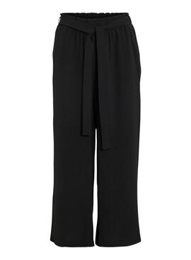 Pantalons Vila Vijosa negro culotte pour femme