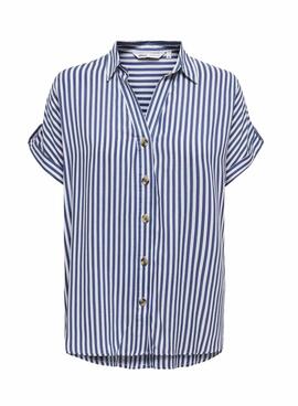Chemise Only Yasmin bleue pour femme