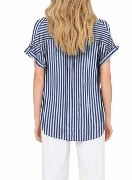 Chemise Only Yasmin bleue pour femme