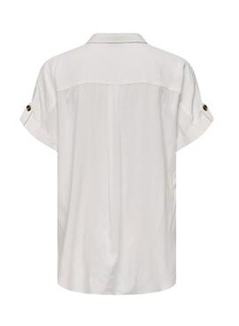 Chemise Only Yasmin blanc pour femme