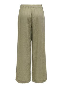 Pantalon Only Emmia vert pour femme