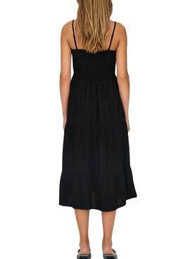 Robe noire Only Zelina pour femme