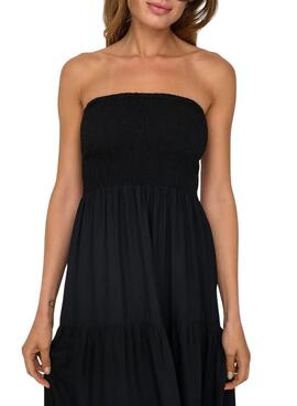 Robe noire Only Zelina pour femme