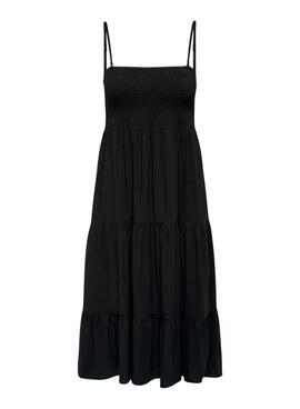 Robe noire Only Zelina pour femme