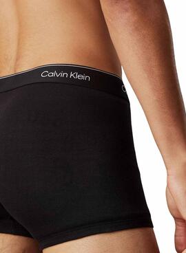 3 pack de caleçons Calvin Klein boxer noir et blanc pour homme