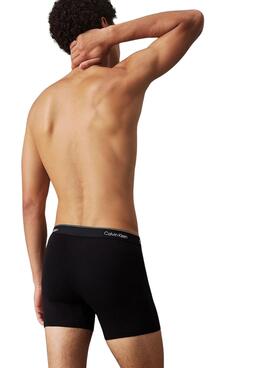 3 pack de caleçons Calvin Klein boxer noir et blanc pour homme