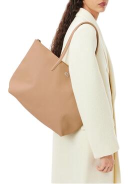 Sac à main Lacoste Tote Beige pour Femme