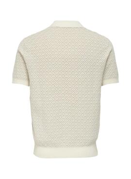 Polo Only and Sons Theo beige pour homme